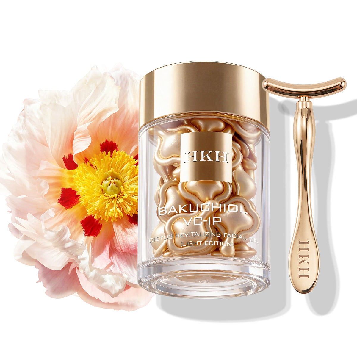 HKH Bitkisel Retinol (Düşük Tahriş) + Vitamin C ZAMAN KAPSÜLÜ Hızlı Cilt Yenileyici Anti-Aging Yüz Serumu Kapsülleri, Koyu Lekelerin Görünümünü İyileştirir, Ton Eşitler, İnce Çizgiler, Seyahat Dostu (30 Kapsül)