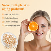 HKH Vitamin C Super Serum for Face - Anti Aging Skincare Vitamin E Facial Serum Capsules with Niacinamide - Vit C Serum Oil for Women - Moisturise & Even Skin Tone - Travel Friendly (38 Capsules)