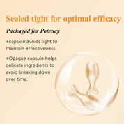 HKH Vitamin C Serum for Face: 48 Capsules Retinol Anti-Aging Wrinkle Repair Serum - Vitamin E Niacinamide Oil for Women - Daily Deep Skin Care for Fine Lines Smoothing Hydrating Brightening